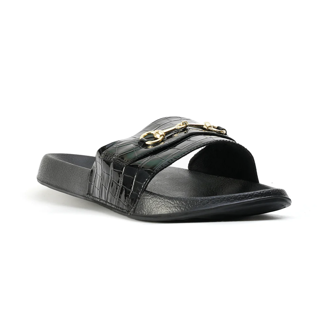 Monkstory Old Money Horsebit Sliders - Black - Image 4