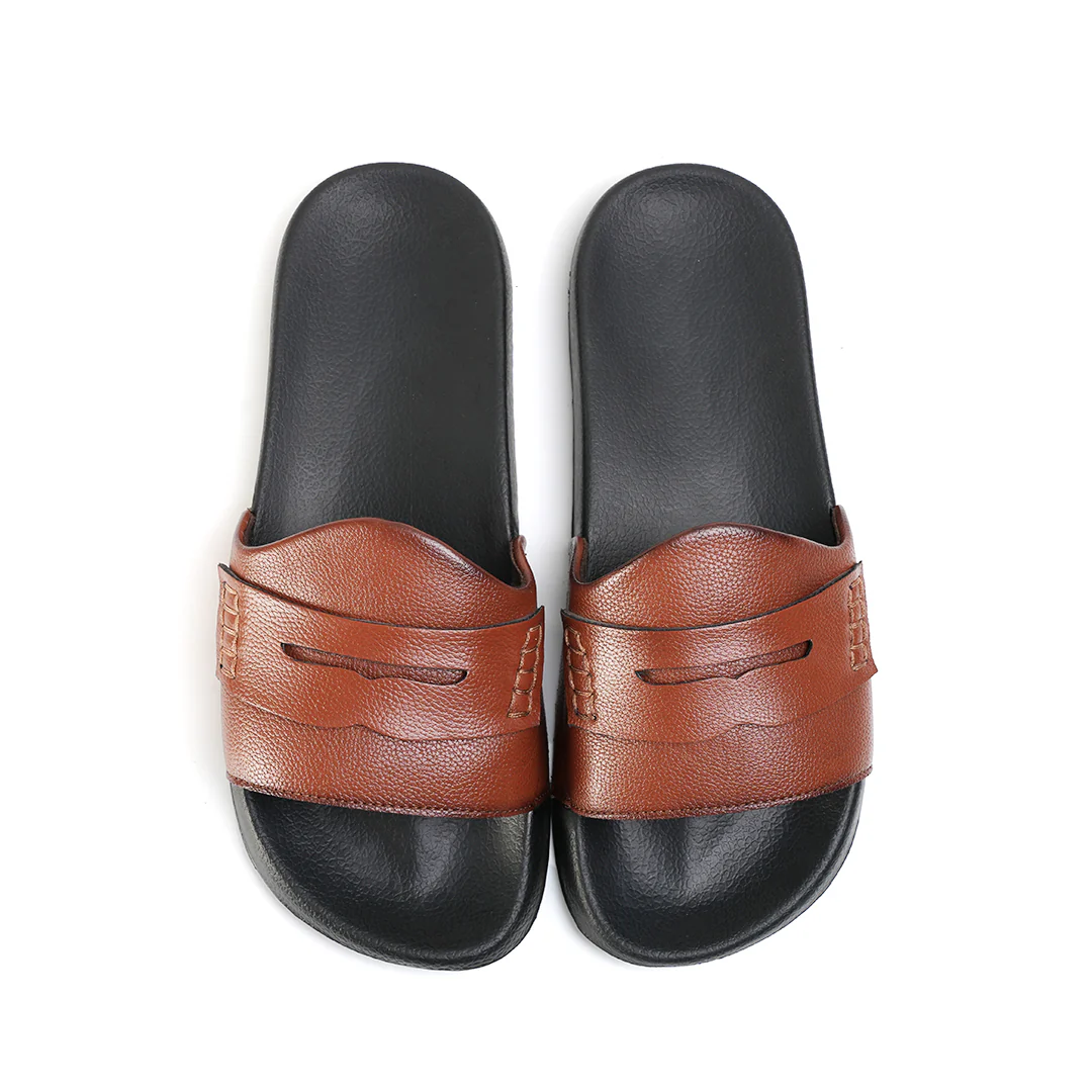 Monkstory Old Money Minimalist Sliders - Tan - Image 9