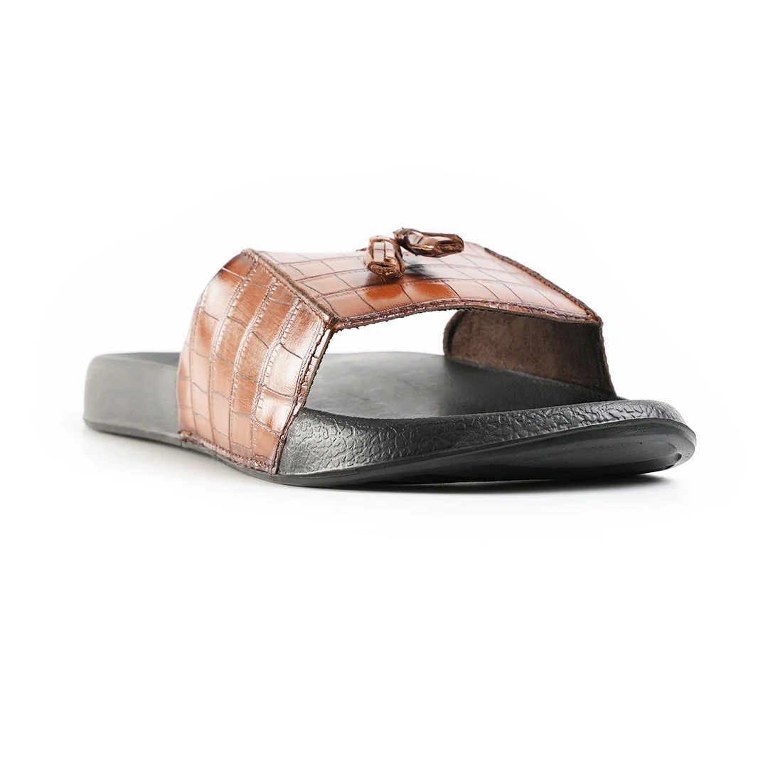 Monkstory Old Money Tassel Sliders - Tan - Image 7