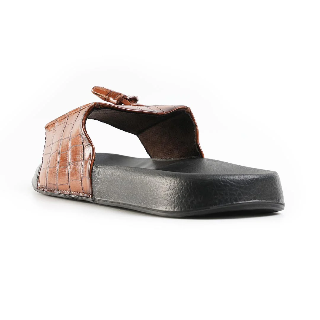 Monkstory Old Money Tassel Sliders - Tan - Image 8