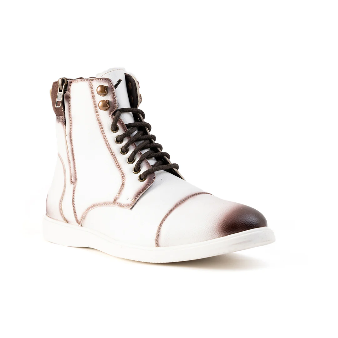 Monkstory Ombre High-Top Boots - White - Image 4