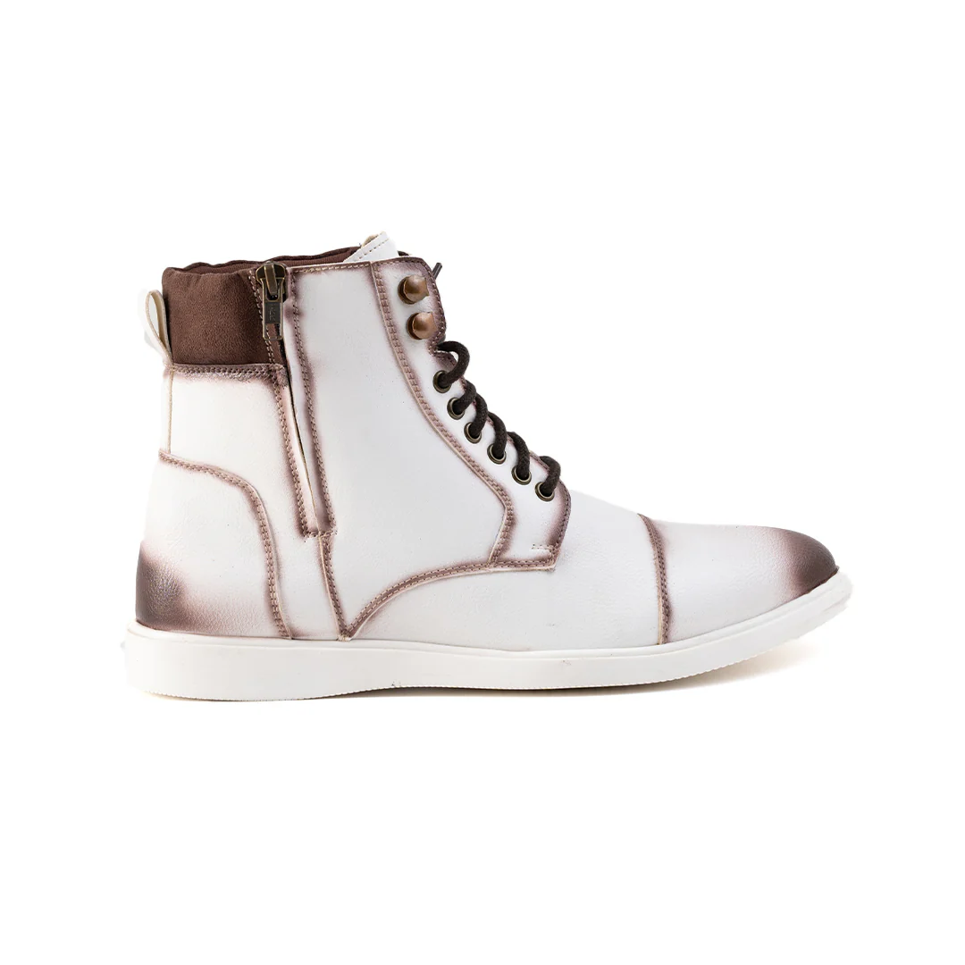 Monkstory Ombre High-Top Boots - White - Image 5