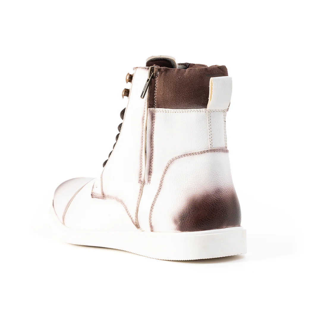 Monkstory Ombre High-Top Boots - White - Image 7