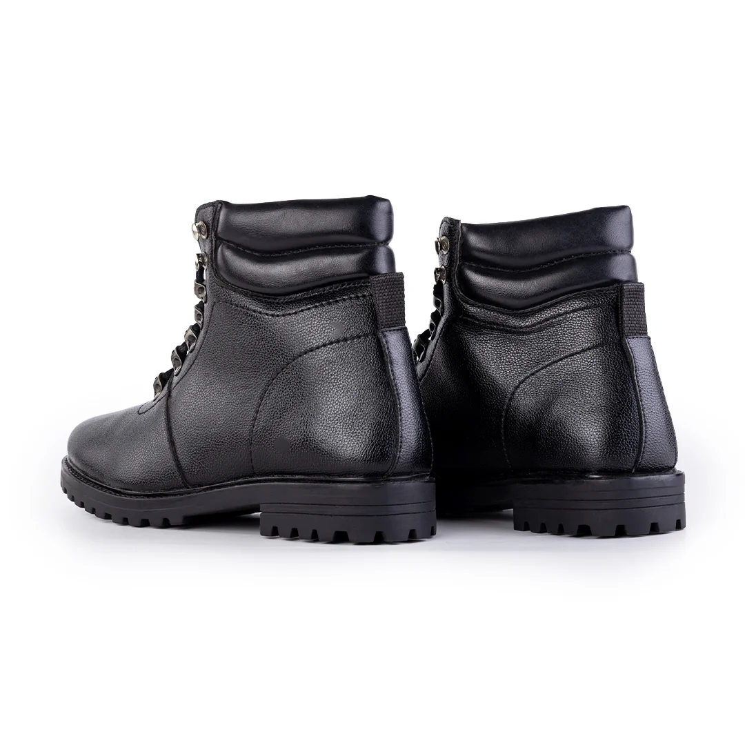 Monkstory Rugged High-Ankle Boots - Black - Image 7