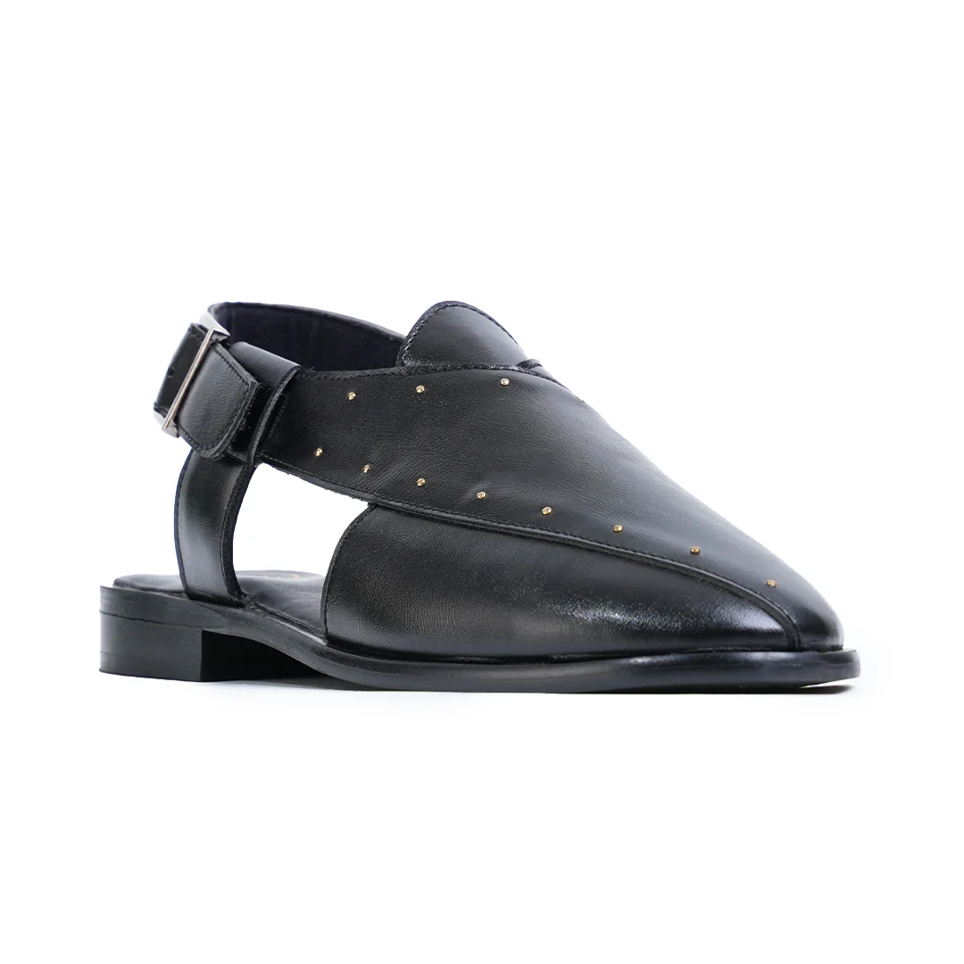Monkstory Studded Nawabi Sandals - Black - Image 7