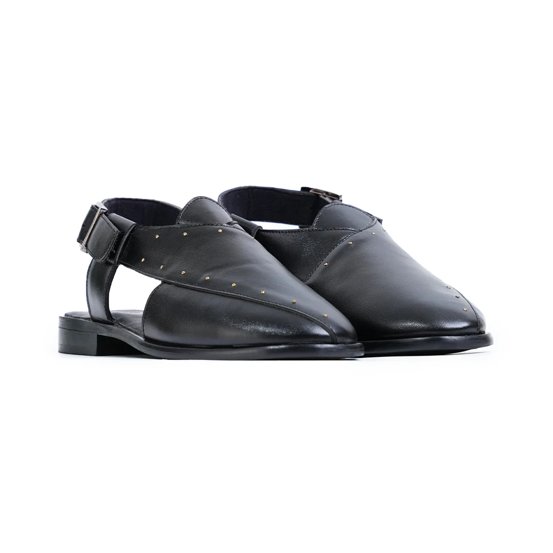 Monkstory Studded Nawabi Sandals - Black - Image 9