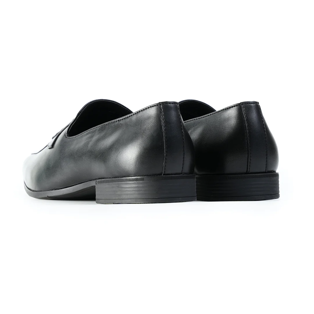 Monkstory Tassel Loafers with Rose-Gold Bit – Black - Image 10