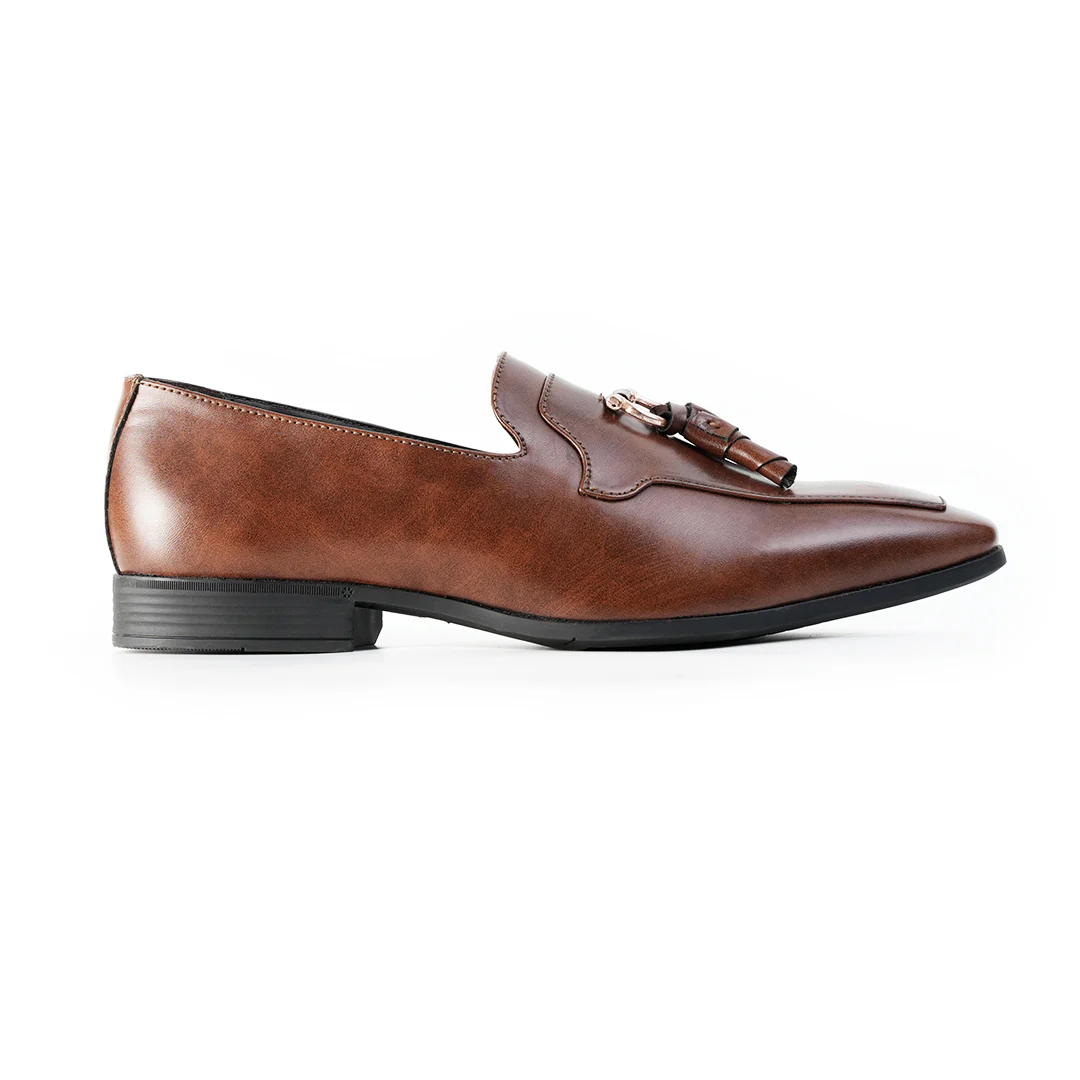 Monkstory Tassel Loafers with Rose-Gold Bit – Brown - Image 4