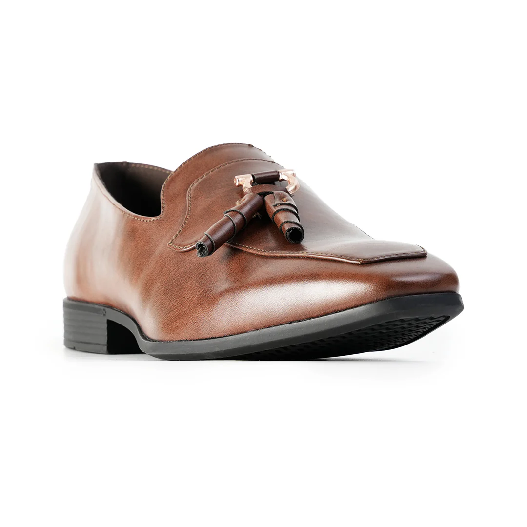Monkstory Tassel Loafers with Rose-Gold Bit – Brown - Image 5