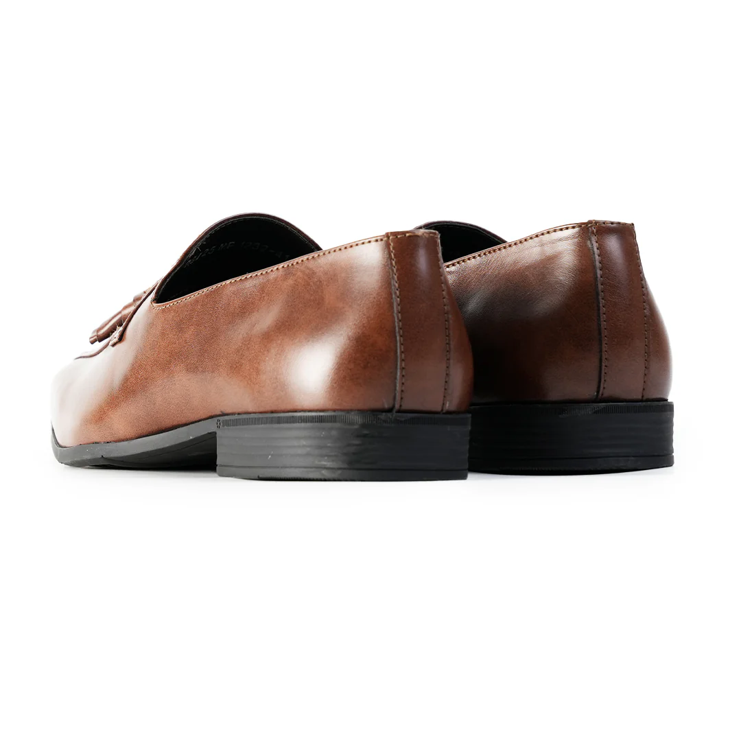 Monkstory Tassel Loafers with Rose-Gold Bit – Brown - Image 9