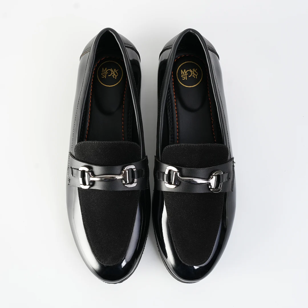 Monkstory Tux Bit Slip-Ons - Black - Image 4