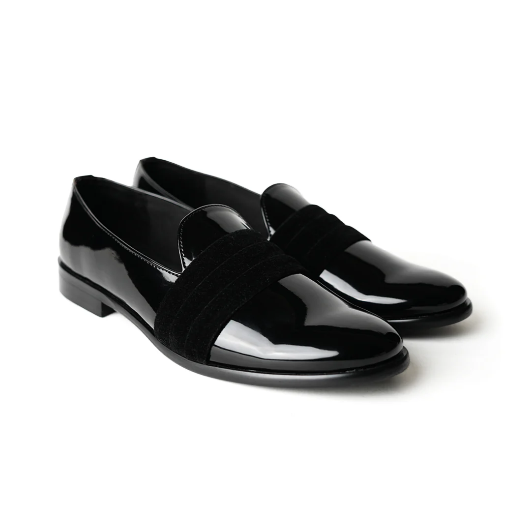 Monkstory Tuxedo Slip-ons - Black - Image 5