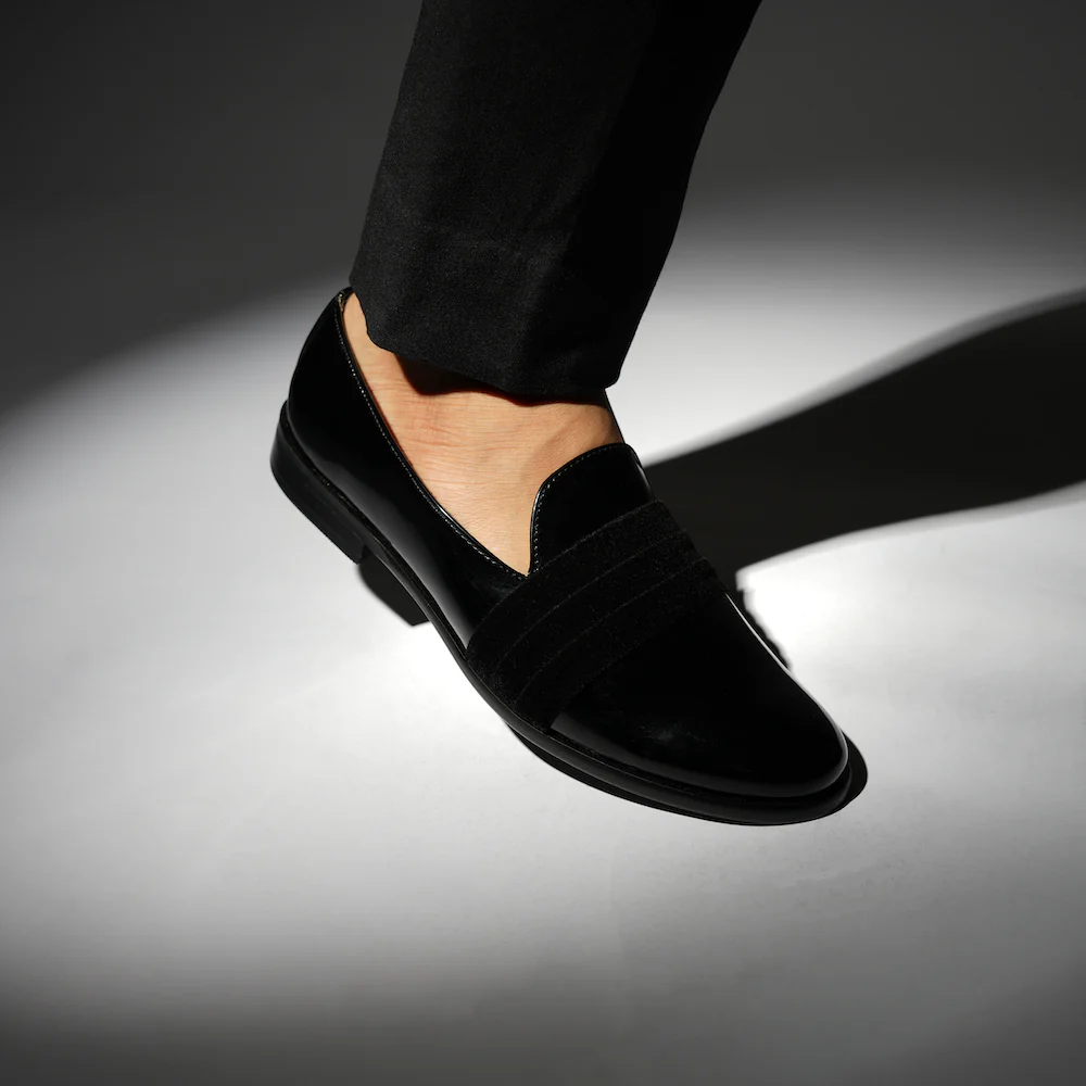 Monkstory Tuxedo Slip-ons - Black - Image 9