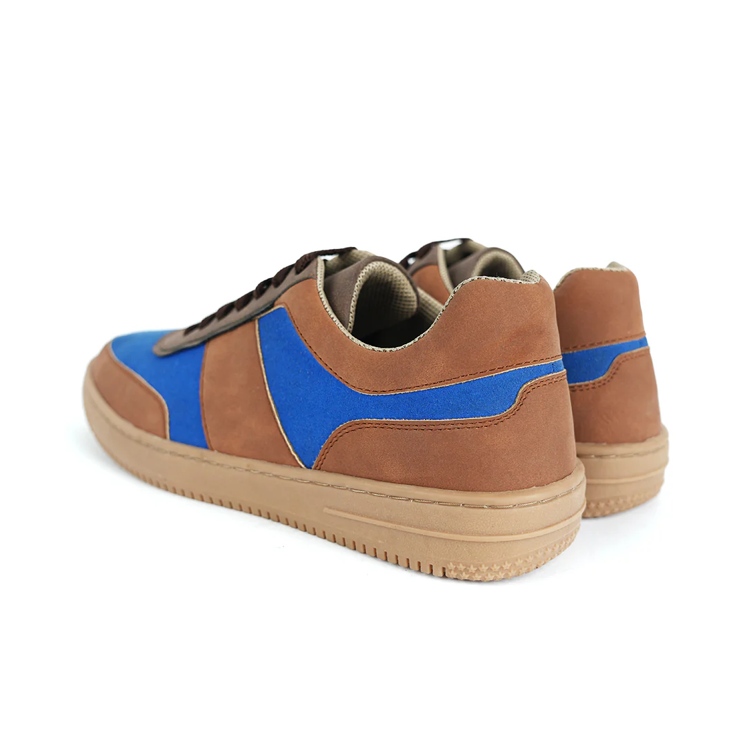 Monkstory Urban Street Sneakers - Blue/Brown - Image 7