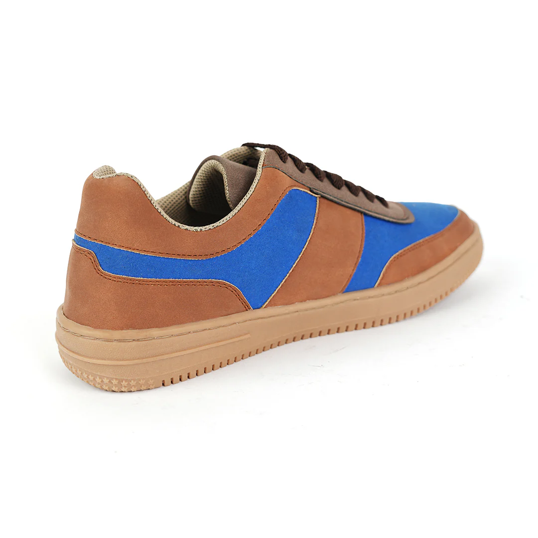 Monkstory Urban Street Sneakers - Blue/Brown - Image 9