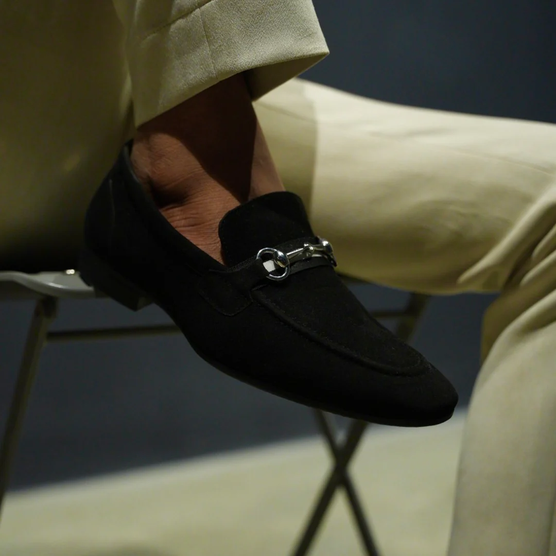 Monkstory Vintage Horsebit Loafers - Black - Image 2