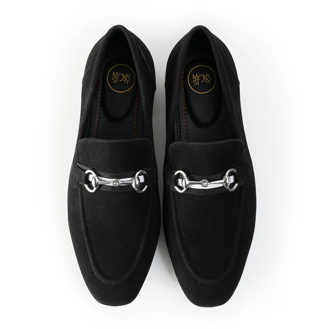 Monkstory Vintage Horsebit Loafers - Black - Image 4