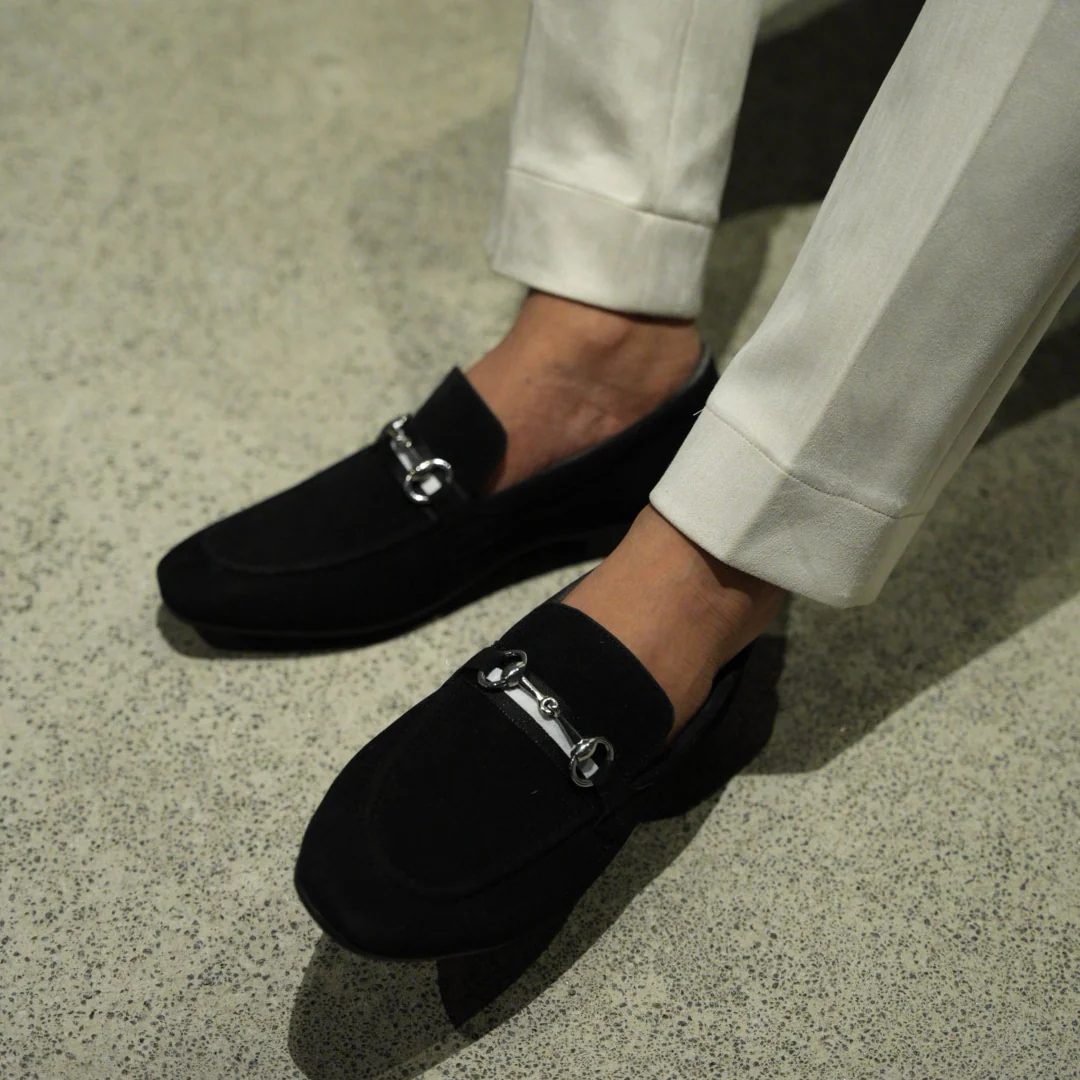 Monkstory Vintage Horsebit Loafers - Black - Image 5