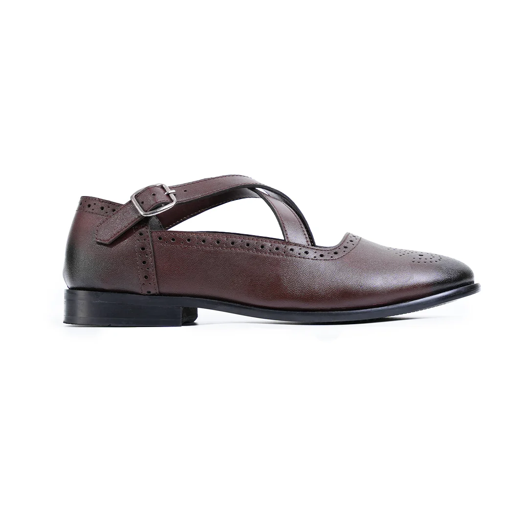 Monkstory X-Strap Peshawari Sandals - Brown - Image 3