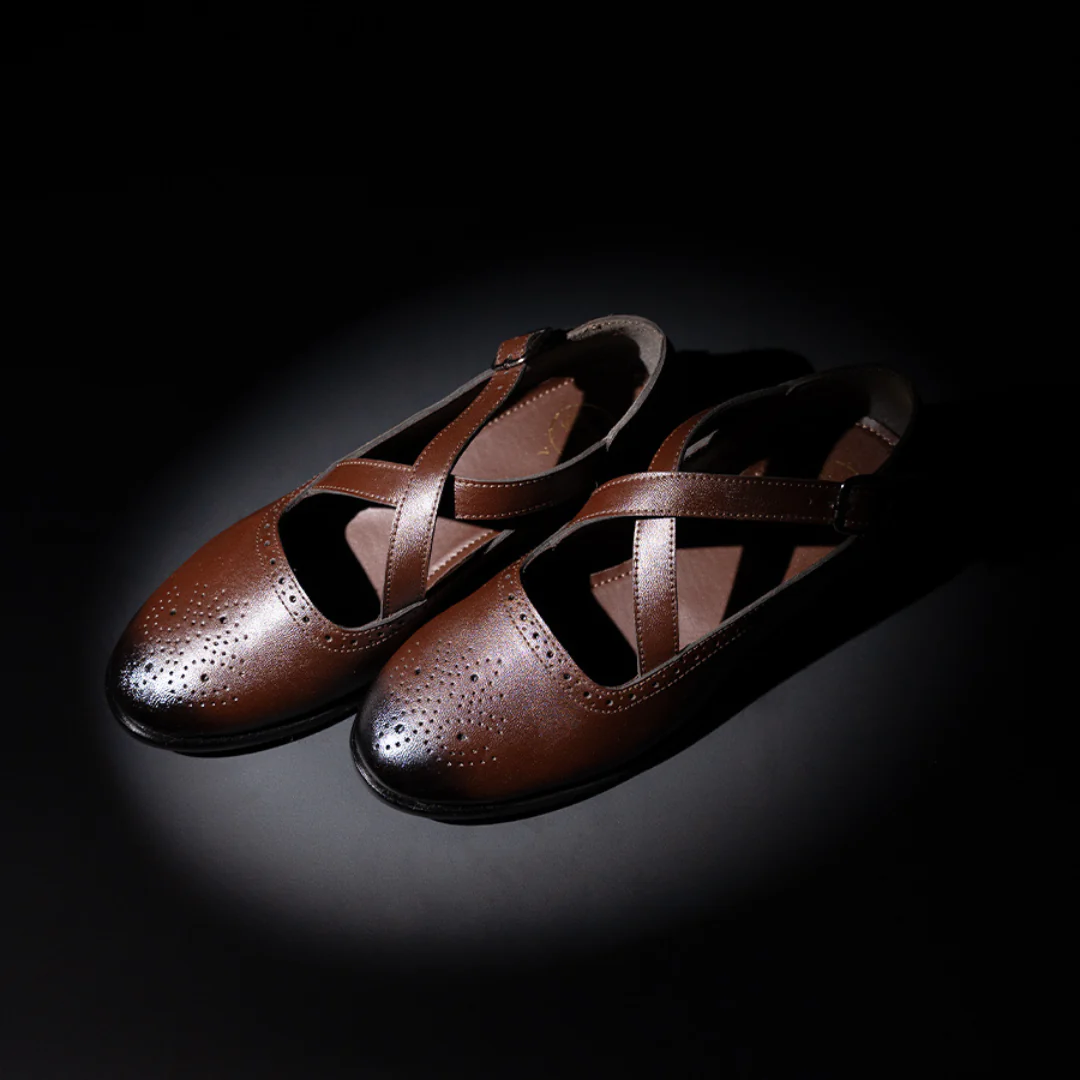 Monkstory X-Strap Peshawari Sandals - Brown - Image 6