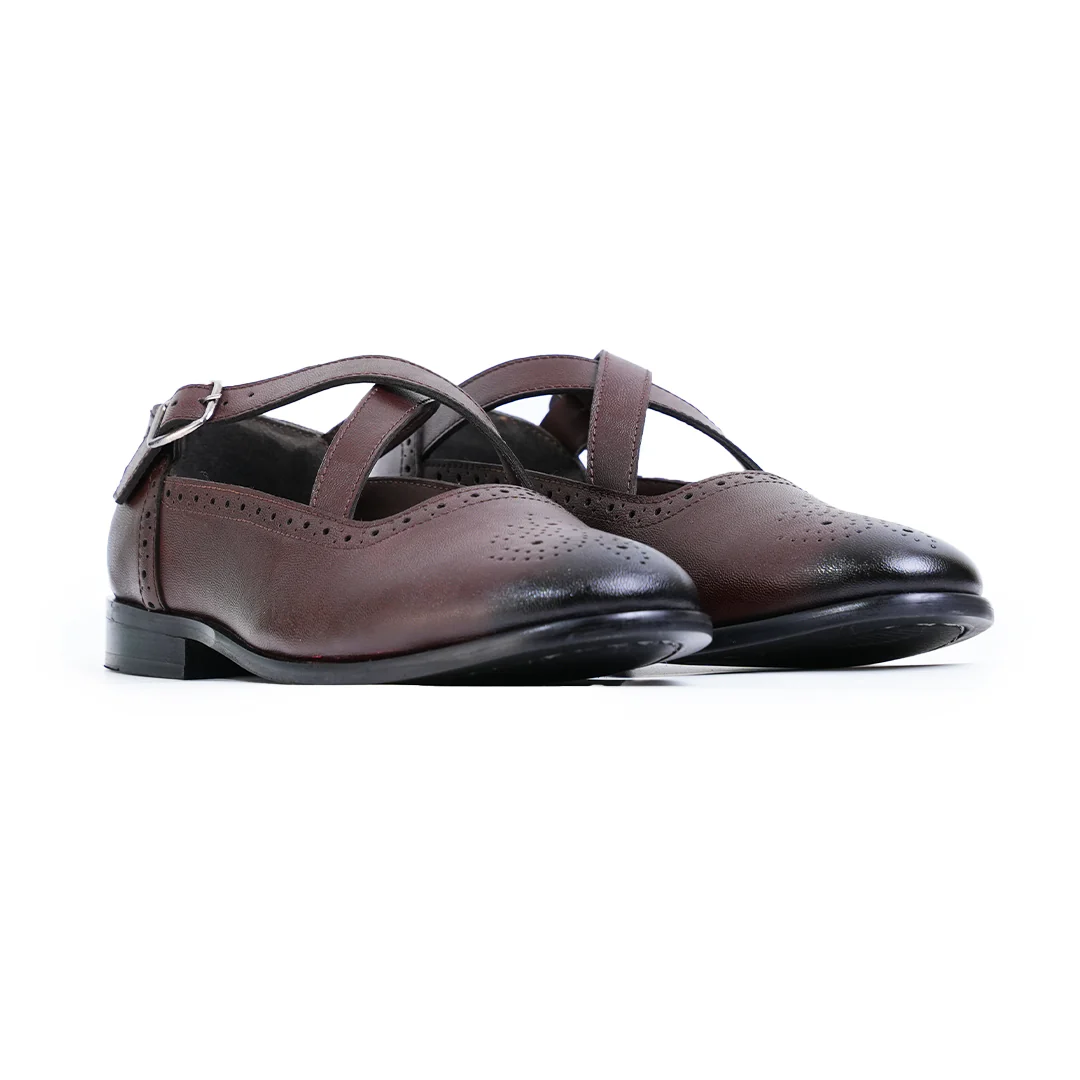 Monkstory X-Strap Peshawari Sandals - Brown - Image 8