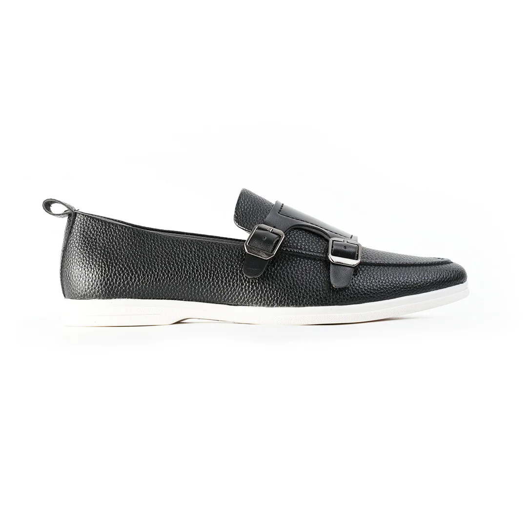 Monkstory Yacht Club Double Monk Slip-Ons - Black - Image 3