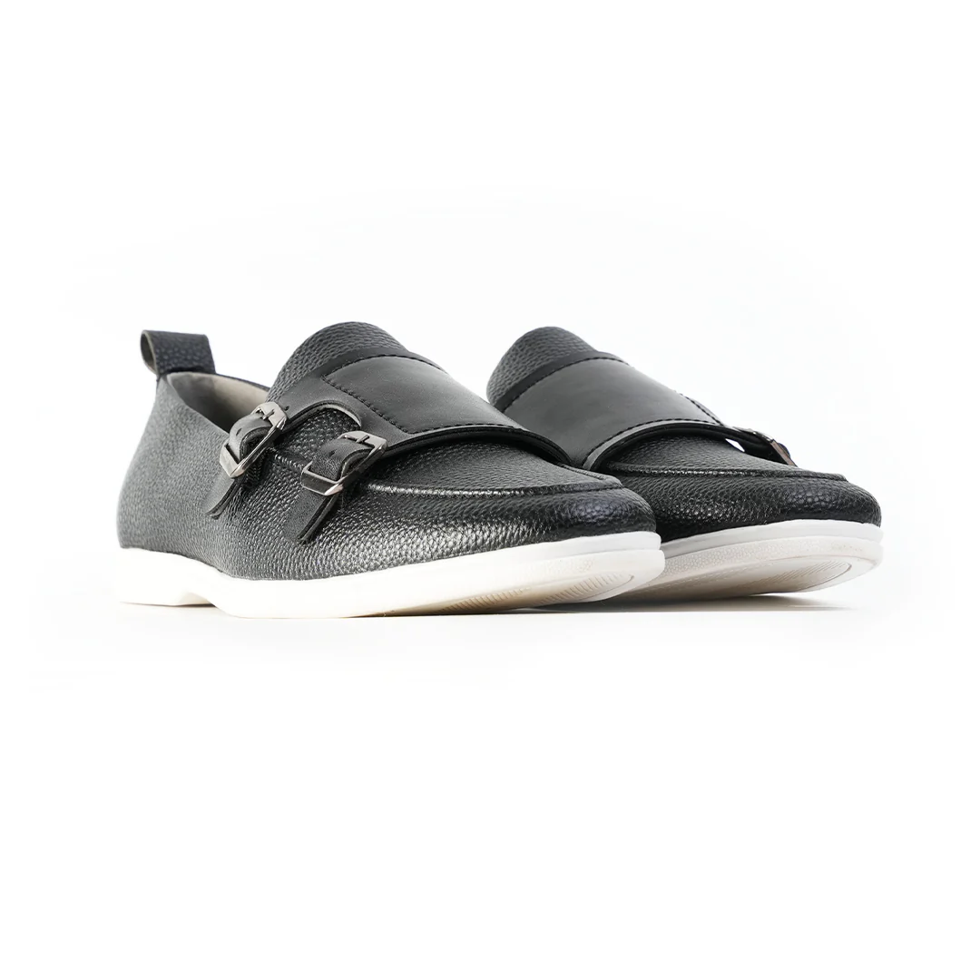 Monkstory Yacht Club Double Monk Slip-Ons - Black - Image 8
