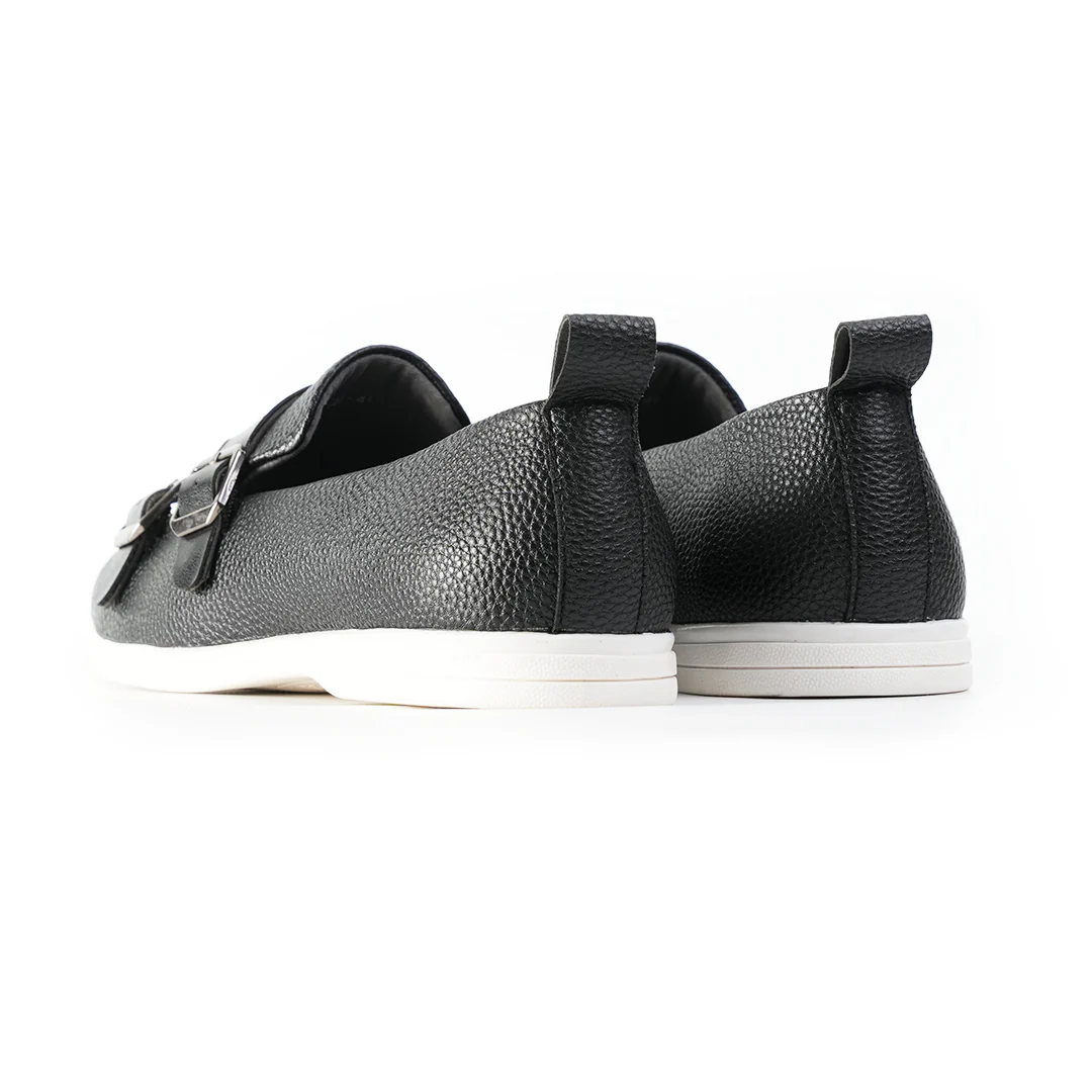 Monkstory Yacht Club Double Monk Slip-Ons - Black - Image 9