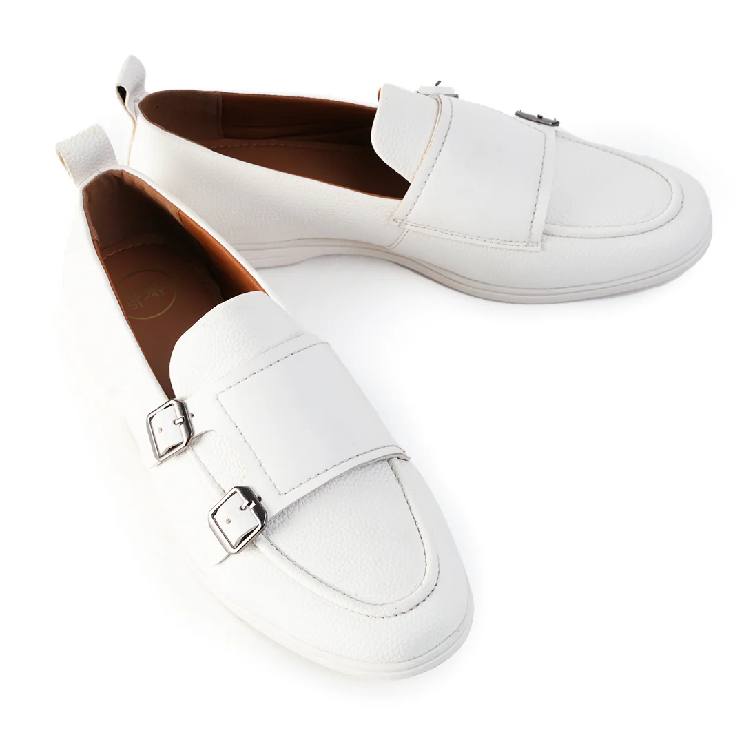 Monkstory Yacht Club Double Monk Slip-Ons - White - Image 5