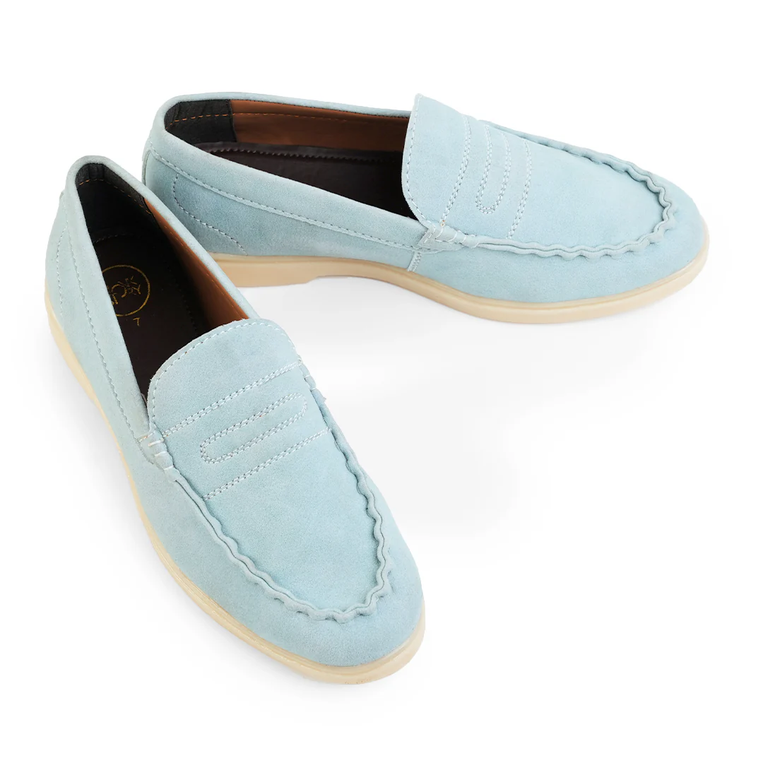 Monkstory Yacht Club Penny Stitch Loafers - Coastal Sky - Image 4