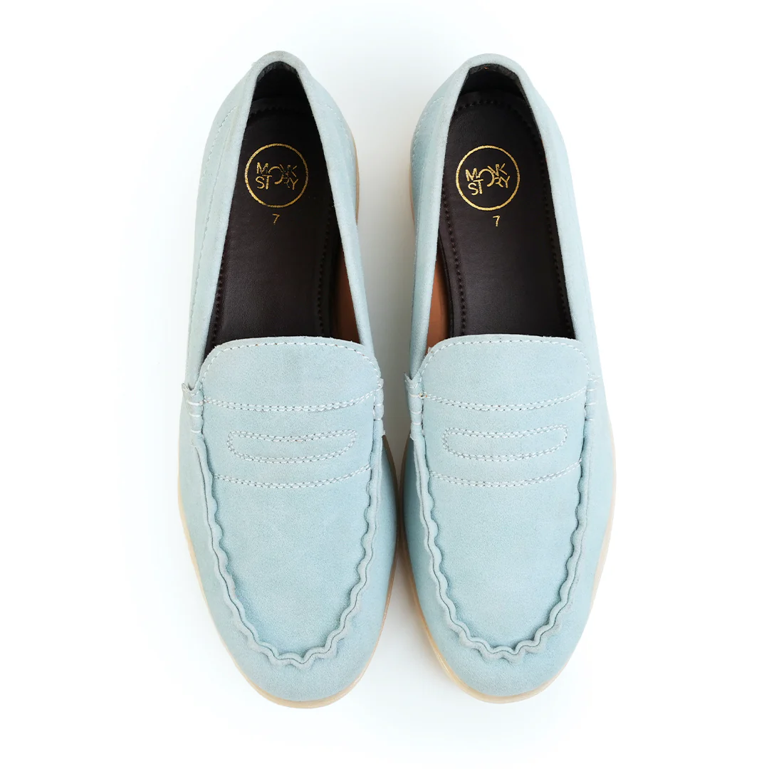 Monkstory Yacht Club Penny Stitch Loafers - Coastal Sky - Image 6