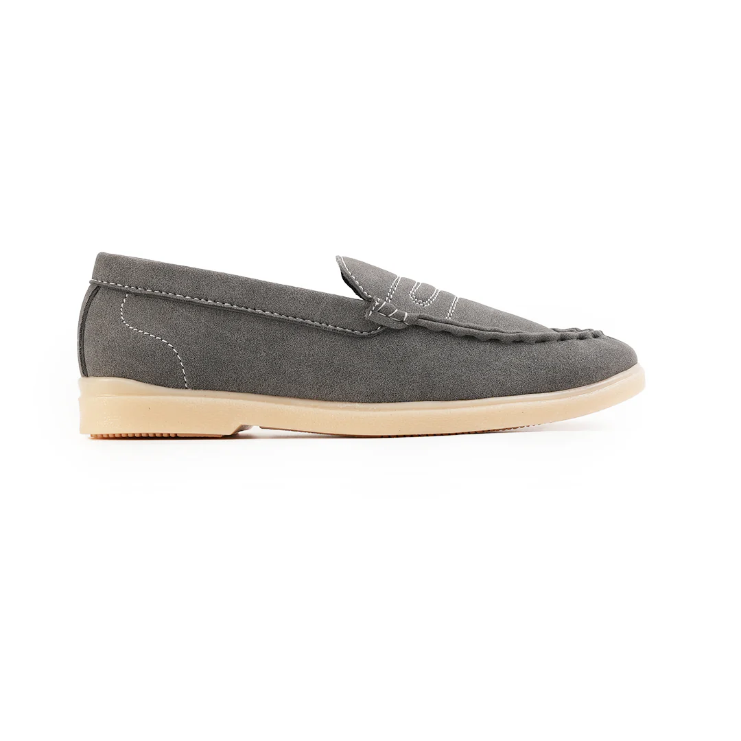 Monkstory Yacht Club Penny Stitch Loafers - Marina Grey - Image 5
