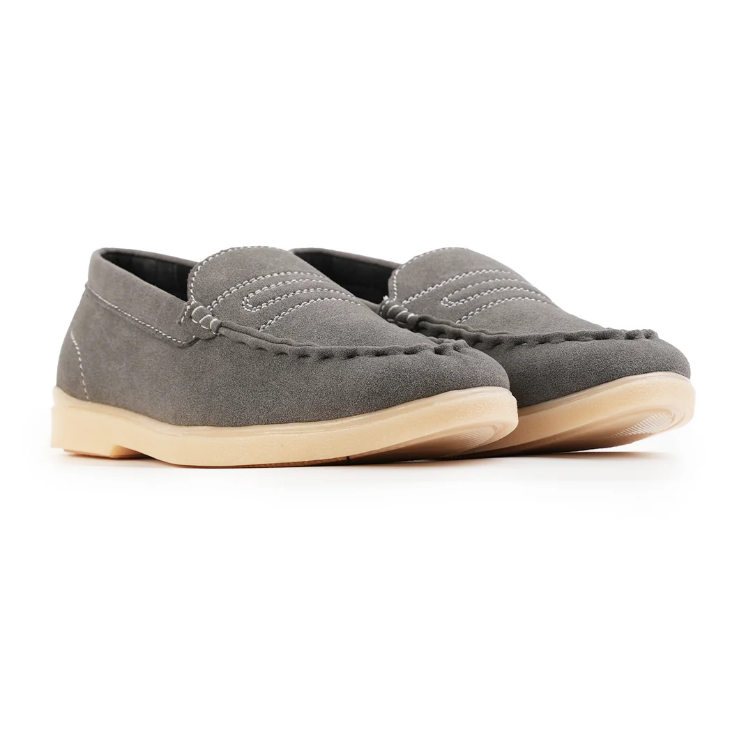 Monkstory Yacht Club Penny Stitch Loafers - Marina Grey - Image 8