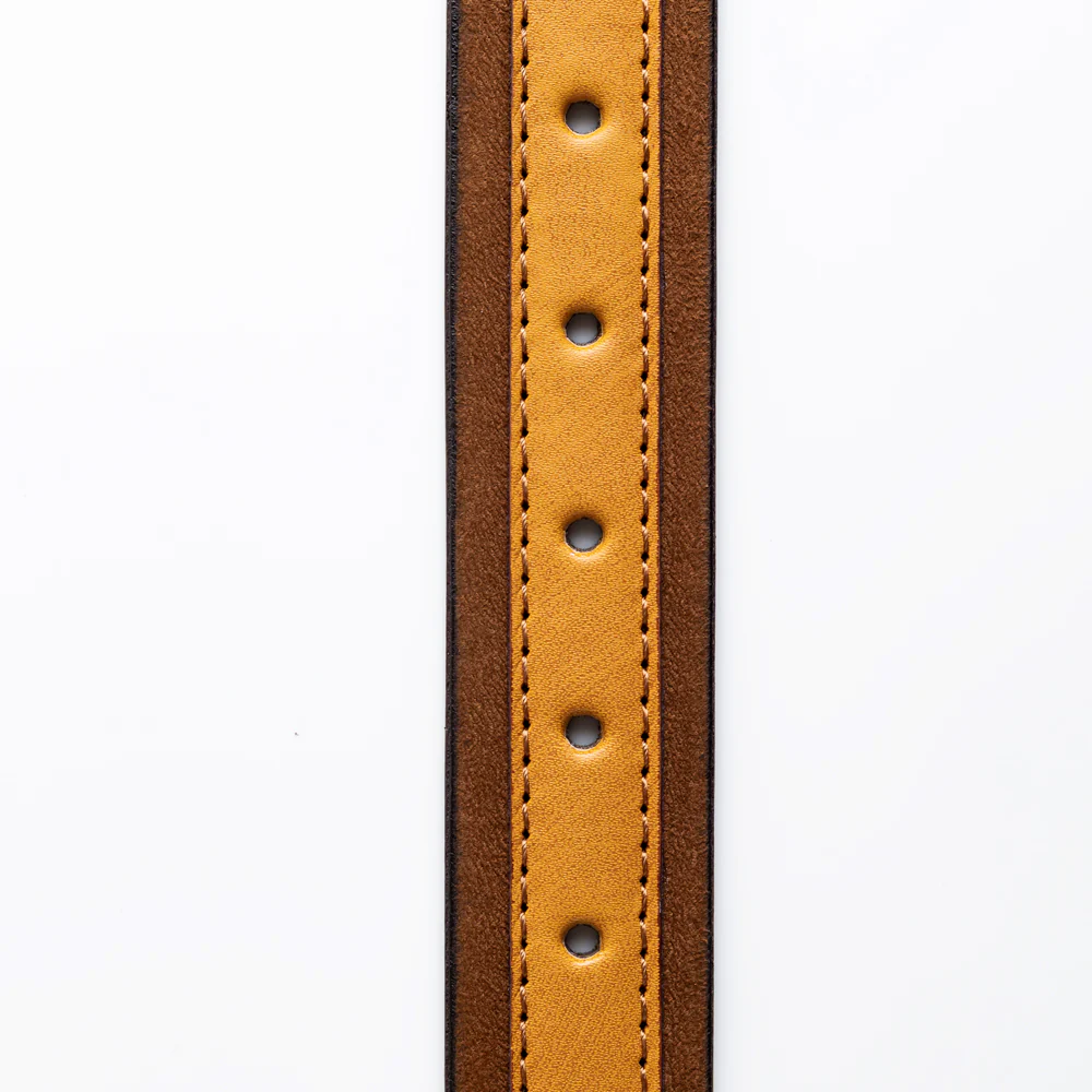 MonkStory Dual Color Classic Mens Belt - Brown / Tan - Image 5