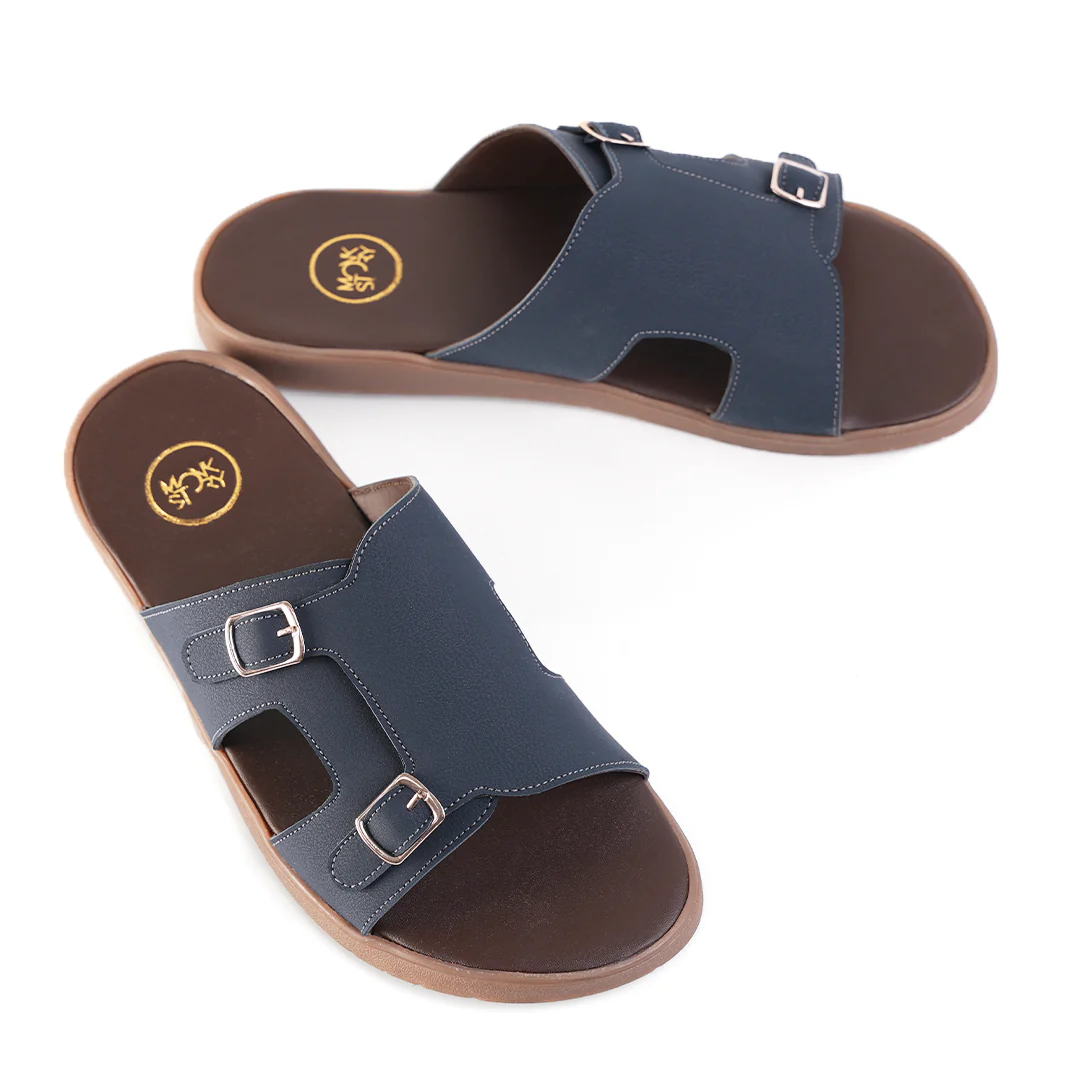 T-Rad Classic Double Monk Strap Sandals - Blue - Image 5