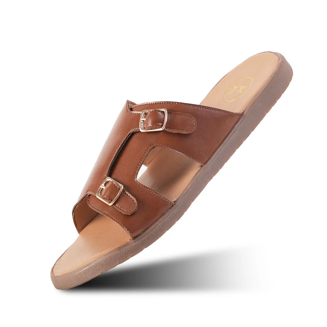 T-Rad Classic Double Monk Strap Sandals - Tan - Image 4