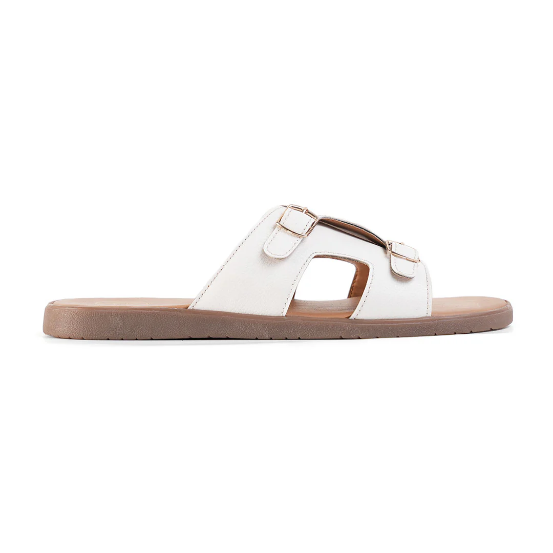T-Rad Classic Double Monk Strap Sandals - White - Image 6