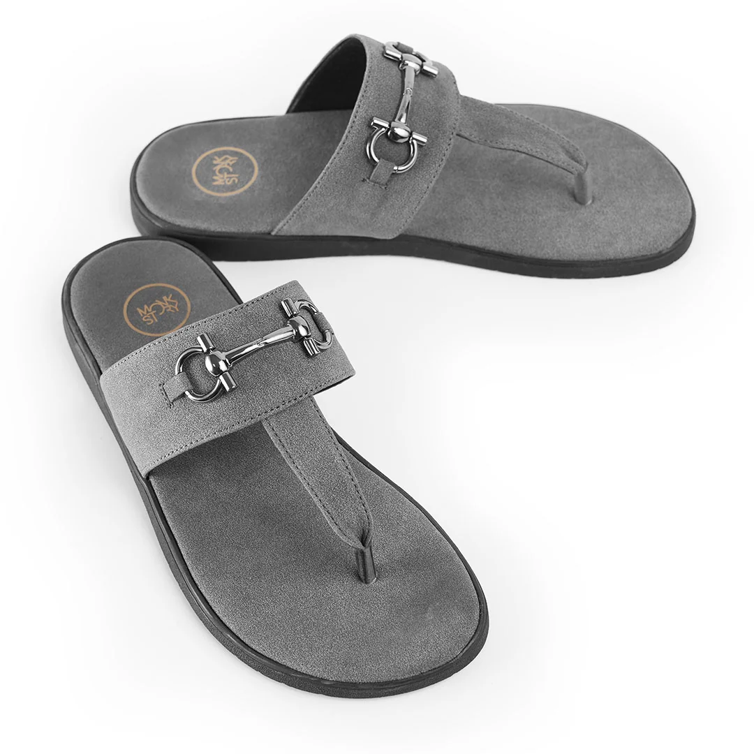 T-Rad Luxe Horsebit Sandals - Grey - Image 4