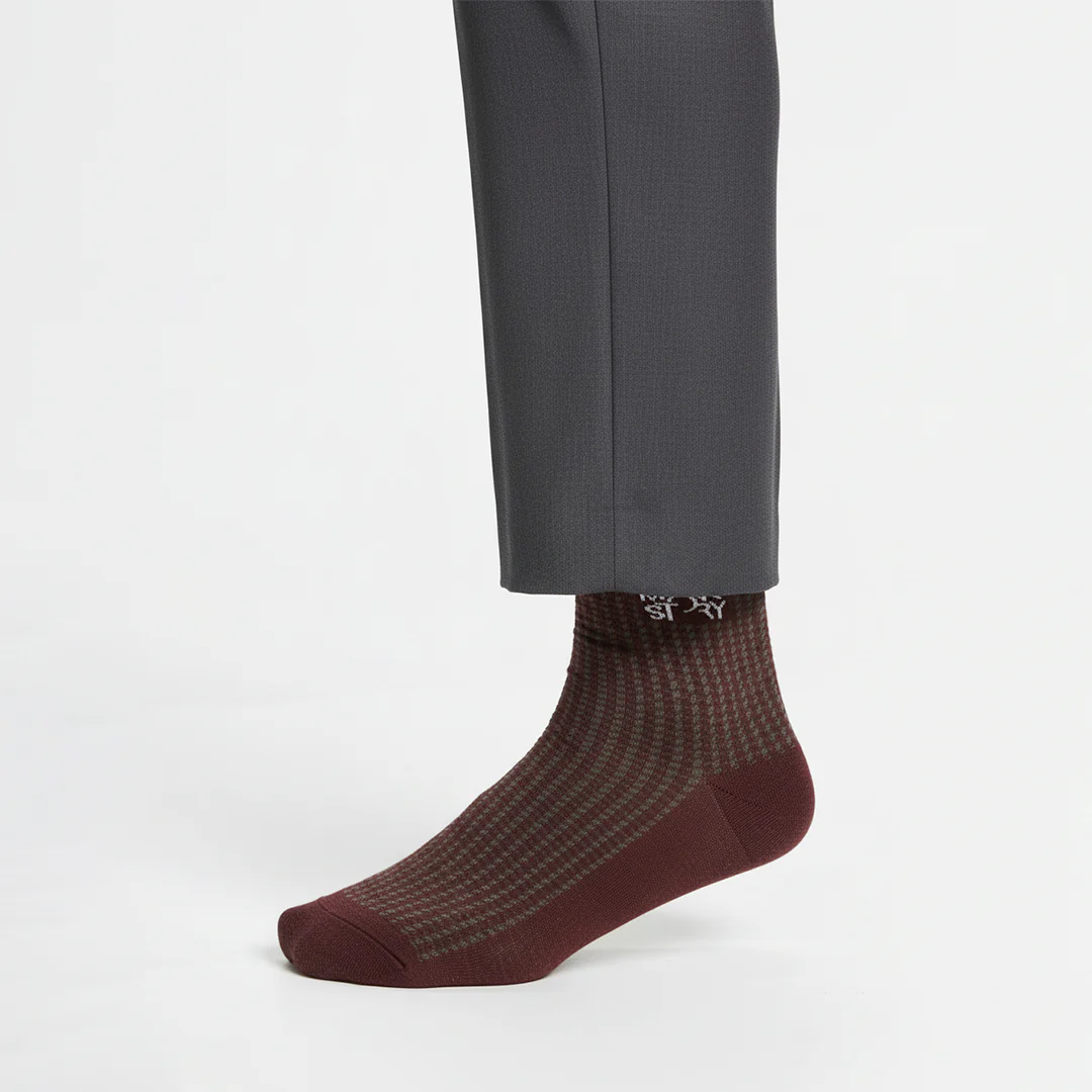 The Everyday Luxury Socks - Houndstooth Edition - MonkSock Set of 3 - Image 3